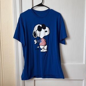 Blue Snoopy Peanuts T-Shirt Birmingham
